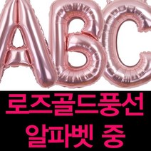굿벌룬 로즈골드 알파벳풍선 중사이즈 100일 1000일 200일 생일파티 기념일 파티풍선, H, 1개