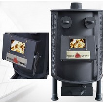 SD 원형 화목난로 농막난로 비닐하우스난로 업소난로 캠핑난로 연통 장작 나무난로 하우스 야외 펜션 25평35평형 난로, 원형화목난로 중형 25평형