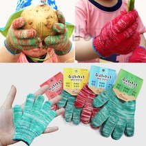 장갑이네 작업용 국산 주유소 당구장 어린이 여성 남성 체험 색사 장갑 1켤레, 색사장갑 M(저학년용) 초록 1켤레, 1개