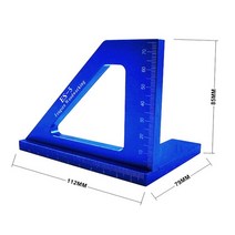 목공 몰딩 수평 타일 마킹 분도기 각도계 각도기 다기능 각도 눈금자 45 90도 알루미늄 합금 정확한 사각형 각도 눈금자 게이지 목수 도구, 01 ES-5