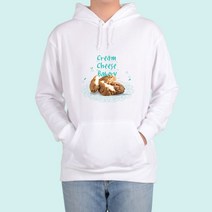 ATOGATO 제과제빵의 달인들 7 맞춤 후드티, 후드티그레이, L