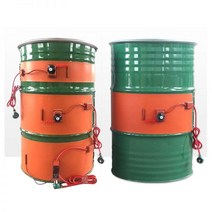 드럼밴드히터 드럼통전기히터 가열벨트 110V 220V 380V 오일 드럼 실리콘 히터 밴드 바이오 디젤 가스 테이프 탱크 금속 배럴 고무 난방 노브 온도 컨트롤러 바이오더, 250x1740mm 2000W _380V | CHINA