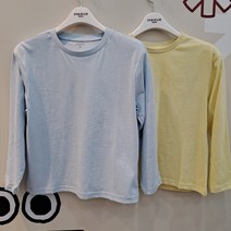 폴햄키즈 면100 % 오가닉 티셔츠 엄선 기본 긴팔티 아동 DITS3910