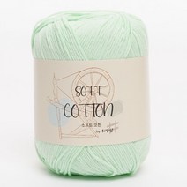 위빙샵 소프트코튼 50g 5+1 면사 면실 가방실 뜨개실 위빙실, 27 민트