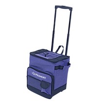 MERMONT 접이식 쿨러 박스 휠 쿨러 보냉 가방 대용량 40L 컴팩트 캐스터 네이비