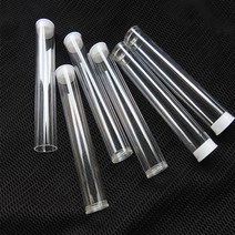 PVC 투명 튜브 답례품 대량 포장용기 19.5cm, 위드유즈2 1튜브통19.5cm-블랙