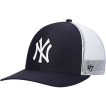 47 MLB 남성용 트러커 스냅백 조절 가능 모자, [05] 오클랜드 애슬레틱스 - 그린/옐로우