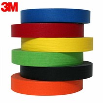 3M 칼라 종이 마스킹테이프 20mm 커버링 표시안나는 만들기 미술놀이, 투디코 적색