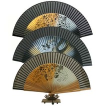 [박씨상방] 고급 실크접부채(호랑이 용) - 부채집+매듭증정, 선택:용검