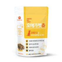 오메가펫츄 강아지 오메가3 피부피모관리 아토피 알러지 개선 강아지노즈워크간식 피부영양제, 1개