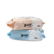 모나리자 더 올바른물티슈 캡형 100매 10팩