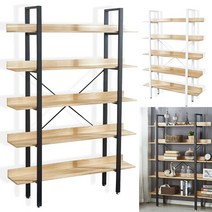 RNO334 책장5단 W1200 DIY 장식장 진열장 선반, 화이트