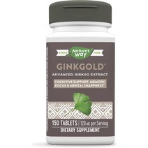 GINKGOLD 징크골드 120mg 150 타블렛, 150 카운트(1팩)