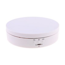 USB 충전 보석 시계 쇼케이스와 함께 전자 턴테이블 디스플레이 스탠드, 하얀색