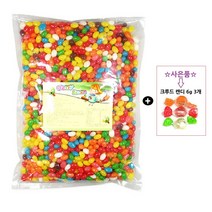 대영 스미스 젤리빈 2kg 1개 + 사은품 크루드캔디 6g 3개, 젤리빈1봉 2Kg