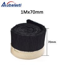 집진기 1M x 70mm 브러시 진공 청소기 조각 기계 집진기 커버 CNC 라우터용, 01 1Mx70mm Black