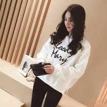 어썸풀 여성용 모노 영문나염 맨투맨 티셔츠