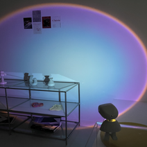 리빙드로우 무선 충전식 우주인 만달라키조명 선셋조명 무드등, 레인보우