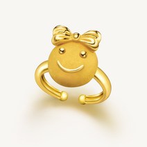 수앤진골드 스마일 걸 돌반지 24K 순금 1.875g 애기돌반지 조카