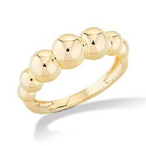 이태리 미아벨라 925 스털링 실버 비드 볼 스택형 반지