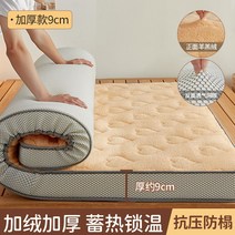 캐시미어 매트리스 쿠션 겨울 플러스 벨벳 다다미 우유 매트 도미토리 학생 싱글 이불