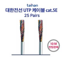 UTP CAT.5E 25P 랜케이블 옥외용 10M 단위 판매, 45701_CAT.5E옥외 25P흑색_10M