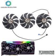 그래픽카드 채굴 pld09220s12h dc12v 0.55a evga rtx 3070 3080 ti 3090 ftw3 울트라 게이밍 gpu 쿨러용 4핀 팬, 세트