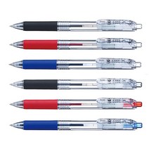 펜텔 필 Feel 유성볼펜 0.5mm 0.7mm BX115T BX117T, BX115T-AX(0.5 클리어블랙)