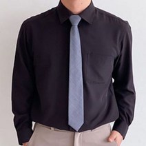 블랙 스판 와이셔츠 편한 기본핏 95-120