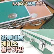 럭키WORLD 알루미늄 하드케이스 초경량 공구가방, 파스텔라임