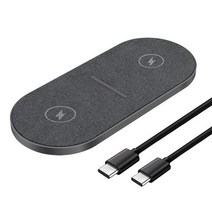 40W 2 1 무선 충전 패드 아이폰 14 13 12 11 XS XR X 8 Airpods Pro 3 듀얼 20W 갤럭시 플립 4S22 울트라 S, 01 Double 20W