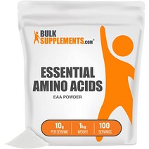 BulkSupplements.com 필수는 EAA Powder - BCAA는 적어도 영양가가 약한 파우더 1kg 2.2파운드, [02] 2.2파운드(1팩)