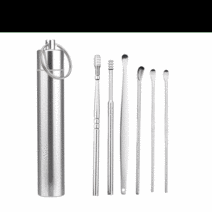 귀이개 6종세트 나선형 스프링 귀파개, 1개