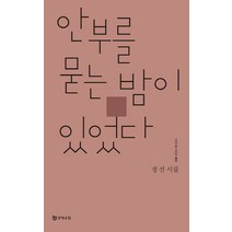 안부를 묻는 밤이 있었다:정선 시집, 문학수첩, 정선 저