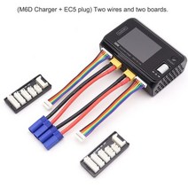 ToolkitRC M6D 듀얼 채널 미니 스마트 충전기 방전기 1-6S Lipo 배터리 FPV 모델 예비 부품 500W 15A DC, M6D EC5