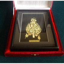 국보154재현/무령왕/금제관식/24k/금관/외국바이어선물/백제금제관식/문화재재현품/금제관식액자