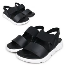 맨슈머 키높이 남자 벨크로 스트랩 스판 밴드 스포츠 캐주얼 샌들 5cm 남녀커플