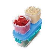 Rubbermaid LunchBlox 누수 방지 스낵 팩 도시락 용기 파란색