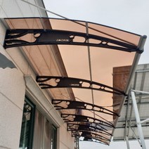 캐노픽스 1500x9100 렉산시트 캐노피 빗물받이 차양막 차광막 현관 상가 테라스 어닝, 회색틀 블루렉산