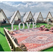 루프탑 방갈로 야외 삼각형 캐노피 캠핑장 바베큐텐트, 삼각형 2X2m 높이 2.75m  바닥없음