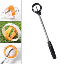 Portable Telescopic Golf Ball Retriever for Men Locking Stainless Steel, 05 Black