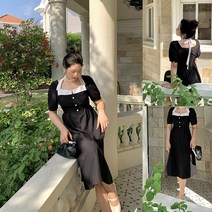 정장 원피스 결혼식 하객룩 반팔 셔츠 롱 스커트