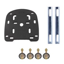 오토바이탑박스 등받이 브라켓 배달 알루미늄 범용 오토바이 후면 케이스 테일 탑 박스 브래킷 베이스 플레이트 액세서리, 플레이트 쇼트 아이언 바