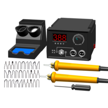 우드버닝툴 온도조절 조각인두 DIY 인두기세트, LH40-SA80-2