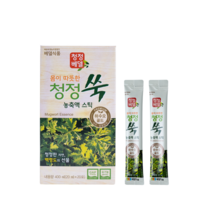 백령도특산품 베델식품 유기농약쑥 농축액 스틱20ml X 20포, 싸주아리 약쑥 농축액 스틱 20ml * 20포, 20ml