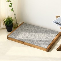 강아지 원목프레임 대리석 쿨매트(추가상품포함), 그레이계열(추가상품포함)