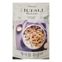 피코크 MUESLI Whole grain 5가지 국내산 통곡물 뮤즐리 380g, 1개