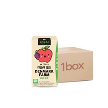 덴마크목장 유기농주스 사과푸룬 120ml 32팩 / 64팩