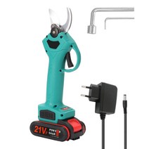 KKmoon 충전식 전동전지 가위 휴대용 자동 전정가위, 블루, 블루