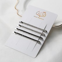 핀대 똥머리묶는방법 앞머리 집게핀 헤어핀 만두머리 큐빅 일자형 실핀 4P